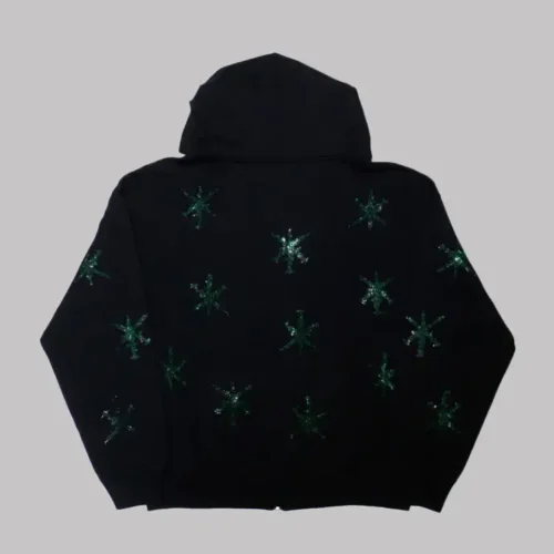 Unknown London Dagger Rhinestone Hoodie -black-