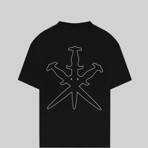 RETRO LOGO RHINESTONE TEE BLACK 1