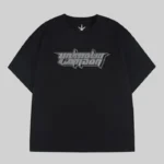 RETRO LOGO RHINESTONE TEE BLACK