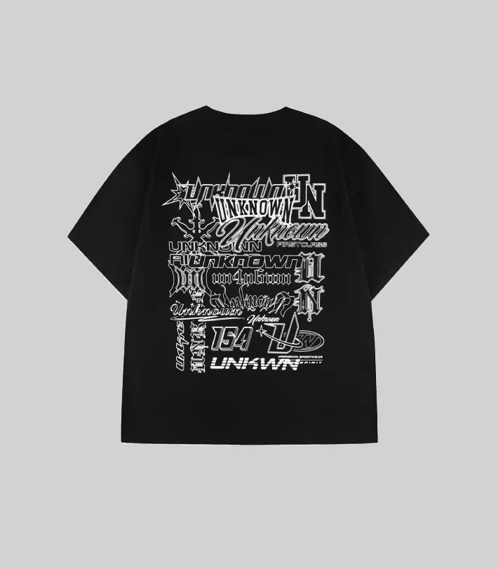 UNKNOWN LONDON Multi Logo T Shirt 1 UNKNOWN LONDON Multi Logo T Shirt 1