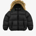 Unknown London Black Fur Hood Puffer