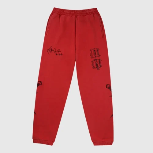Unknown London Dagger Joggers Red 3