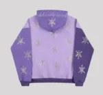 Unknown London Hoodie Purple Rhinestone Dagger f