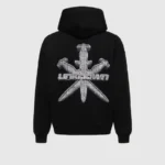 Unknown London Iced Out Style Dagger Hoodie Black