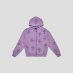 Unknown London Purple Rhinestone Hoodie