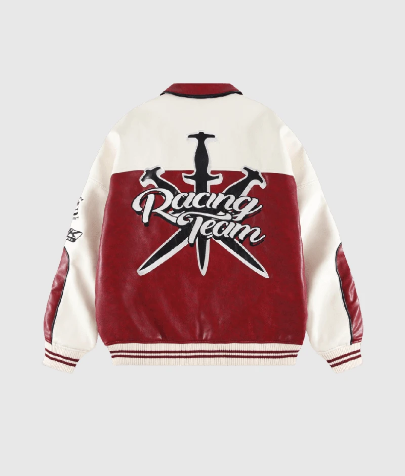 Unknown London Racing Team Leather Jacket Unknown London Racing Team Leather Jacket