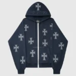 Unknown London Rhinestone Hoodie Nav