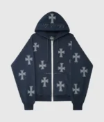 Unknown London Rhinestone Hoodie Nav