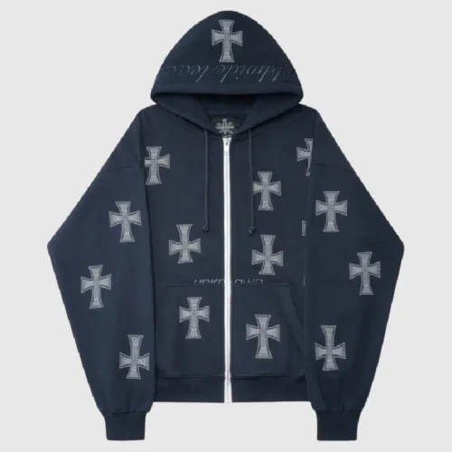 Unknown London Rhinestone Hoodie Nav