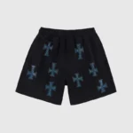 Unknown London Rhinestone Shorts Black