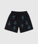 Unknown London Rhinestone Shorts Black