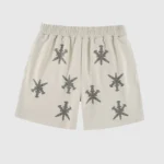 Unknown London Rhinestone Shorts Sand