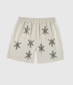 Unknown London Rhinestone Shorts Sand