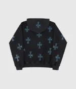 Unknown Stonewashed Rhinestone Hoodie Black g