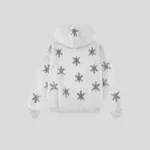 Unknown london Rhinestone Zip Hoodie Grey g